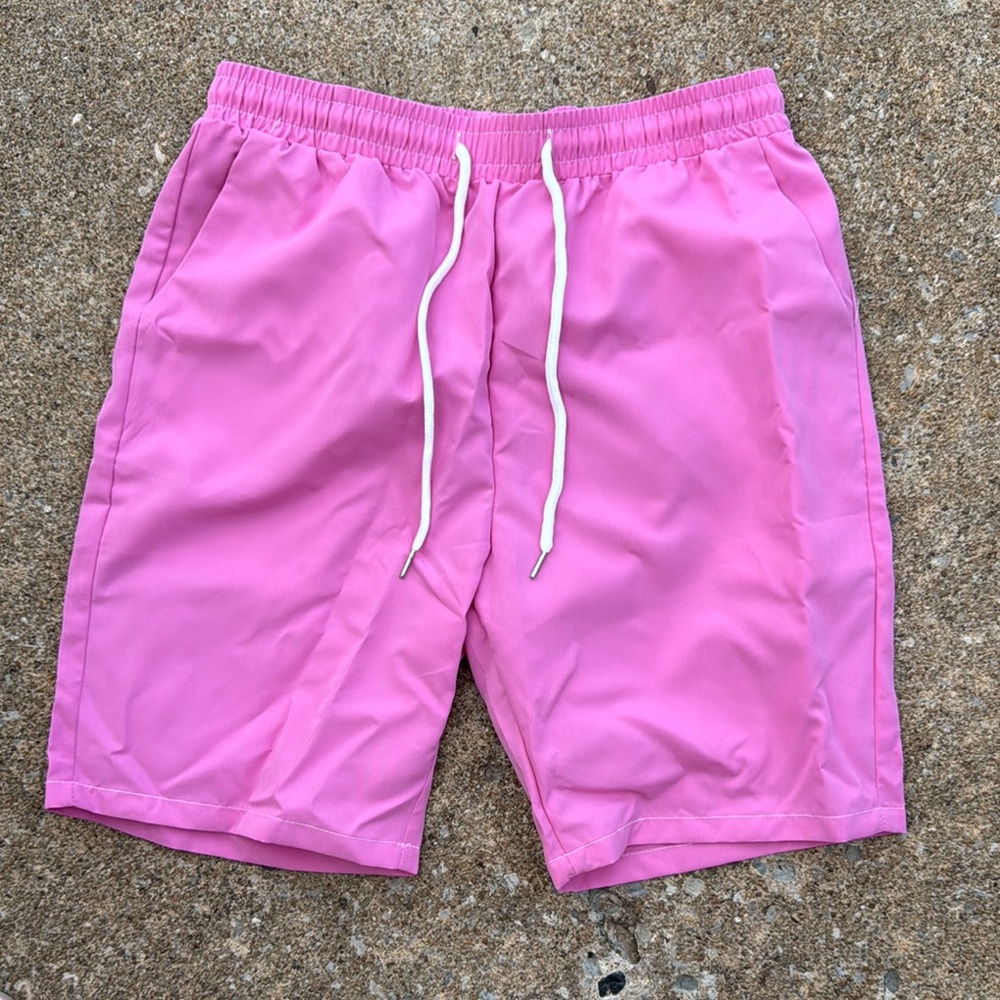 Pink Drawstring Shorts
